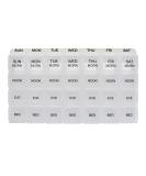 ProMed Weekly 4x Daily Pill Organizer - 7 Day Medication & Vitamin Case | Ergonomic BPA-Free Removable Compartments - Buy Online on GoSupps.com