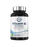 Buy Vitamin B3 Nicotinamide 500 mg - 180 Flush-Free Vegan Capsules | High Dose Niacin Supplement for Optimal Health - Buy Online on GoSupps.com