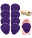 Buy Mepase 8 Pieces Gel Ball of Foot Cushions - Metatarsal Pads for Pain Relief | Clear & Soft Forefoot Cushioning for Men & Women with Storage Box (Purple - Buy Online on GoSupps.com