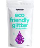 Hemway Biodegradable Eco Body Glitter - Cosmetic Safe Purple Holographic - 100g Super-Chunky | International Shipping Available - Buy Online on GoSupps.com