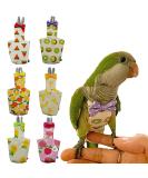 n 6 Pieces Bird Diapers, Washable Reusable Parrots Nappy with Waterproof Inner Layer Soft Small Pet Birds Flight Suit for Budgie Parakeet Cockatiel Medium - Buy Online on GoSupps.com