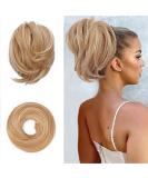 BARSDAR HAARDIC Hair Extensions - Short Synthetic Ponytail Scrunchie for Women | 20cm Light Strawberry Brown & Blonde - Buy Online on GoSupps.com