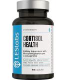 LES Labs Cortisol Health Adrenal Support Supplement for Stress Relief & Ashwagandha  - 60 Capsules - Buy Online on GoSupps.com