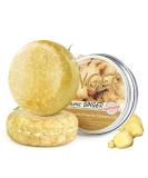 Natural Handmade Shampoo Bar - 100% Organic Ginger Hair Wash for Soft Glossy Hair | Eco-Friendly Set of 2 - Nourish Scalp & Moisturize - Buy Online on GoSupps.com