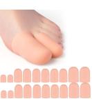 20 Pcs Toe Caps & Gel Cushions - Protective Toe Plaster for Blisters & Corns | Comfortable Foot Care Accessories - Buy Online on GoSupps.com