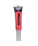 Moon Glow Neon UV Face & Body Paint - 15ml - Intense Red with Brush Applicator - Buy Online on GoSupps.com
