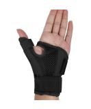 SONGQEE Thumb Support Brace - Arthritis & Carpal Tunnel Relief - Right & Left Hand - Patchwork Design - Black - Buy Online on GoSupps.com