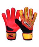 Connect Children's Football Goalkeeper Gloves - Super Grip Latex for Boys & Girls | Junior Soccer Training | Size 3 Red - Buy Online on GoSupps.com