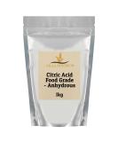 Citric Acid - Food Grade Anhydrous 1kg by Villa Nostrum - Buy Online on GoSupps.com