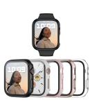 5 Pack Hard PC Case for Apple Watch SE 40mm 2022 Series 6 Series 5 Series 4 with Tempered Glass Screen Protector Haojavo Ultra-Thin Scratch Resistant Bumper Protective Cover for iWatch Accessories black/rosegold/clear/pink/white 40mm - Buy Online on GoSupps.com