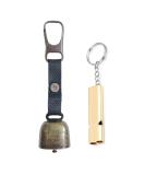 Bear Bell with Whistle for Bear Deterrent | Loud Bell with Magnetic Silencer | Emergency Whistle & Carabiner for Outdoor Activities - Buy Online on GoSupps.com