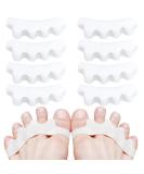 Silicone Toe Spacers 8 Pcs Toe Separators to Correct Toes Hammer Toe Straighteners for Men Women Feet Toe Stretchers for Overlapping Hammertoe Bunion Corrector for Running Yoga Practice - Buy Online on GoSupps.com