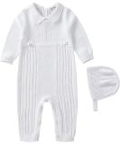 White Baptism Outfit for Boys | Baby Boy Romper | Christening Church Onesie | 0-18 Months | 6-9 Months - Buy Online on GoSupps.com