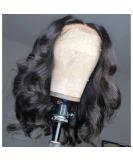 14 Body Wave Lace Front Bob Wig - Brazilian Virgin Human Hair - HD Lace Closure - Pre Plucked - Natural Black Color - 14 Inch (Full & Soft) - Buy Online on GoSupps.com