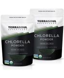 Terrasoul Superfoods Organic Chlorella Powder (Cracked Cell Walls) 12 Oz (2 Pack) - Premium Quality from Taiwan - Buy Online on GoSupps.com