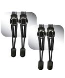 Lock Laces Elastic No Tie Shoe Laces (2 Pack) - One Size Fits All - Black - for Kids and Adults - Buy Online on GoSupps.com