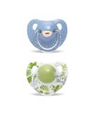 Buy SUAVINEX Silicone Baby Pacifiers - 2 Pack (Botanical Blue) for 6-18 Months | International Shipping Available - Buy Online on GoSupps.com