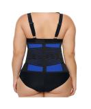 Large Size S-6XL Back Brace & Waist Support Belt | Lumbar Decompression for Men & Women | Pain Relief & Body Shaper 4X-Large Blue - Buy Online on GoSupps.com