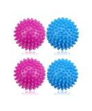 Rumyve 4pcs Clean Laundry Balls Silicone Laundry Balls Reusable Tumble Dryer Fabric Softener Washing Machine Balls - Buy Online on GoSupps.com
