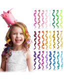 Dreamlover Colored Hair Extensions for Kids, Crazy Hair Day Accessories, Rainbow Clip in Hair Extensions for Girls, 24 Pieces Multi colors A - Buy Online on GoSupps.com