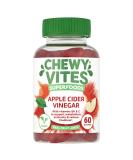 Chewy Vites Adults Superfoods Apple Cider Vinegar Gummies - 60 Gummies | 500mg ACV, Vitamin C | Vegan & Real Fruit Juice | 100% RI Vitamin C - Buy Online on GoSupps.com