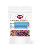 Rulop Dairy Free Rainbow sprinkles 200g Colourful Sugar Strands That Are a Tasty and Exciting Option For Topping Cakes Ice Cream and Cookies - Buy Online on GoSupps.com
