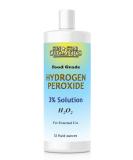 Hydrogen Peroxide 3% Solution 32oz (Food Grade) - Buy Online | The Raw Food World - Fast International Shipping - Buy Online on GoSupps.com