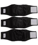JoyDaog Belly Bands for Small Dogs - Reusable Training Pants (3 Pack) - Black (10-13 Waist) - Perfect for Potty Training & Travel - Buy Online on GoSupps.com