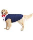 Premium Dog Smoking Suit & Formal Outfit - Blue XXL | Wedding & Birthday Clothing for Dogs - Buy Online on GoSupps.com