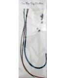 Feather Hair Extensions 3 Pack + Rings/Loop (Forest) - Buy Online on GoSupps.com