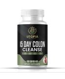 15 Day Colon Cleanse - Advanced Detox for Gut Health & Colon Support - Non-GMO Capsules with Senna Cascara Sagrada & Psyllium Husk - 30 Count for Men & Women - Buy Online on GoSupps.com