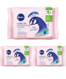 Nivea 3-in-1 Hello Beautiful! Micelle Cleaning Towels - Gentle Make-Up Remover with Vitamin E 25 Pack (3-Pack) - International Shipping Available - Buy Online on GoSupps.com