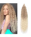Deep Twist Crochet Hair Bundles - 26 Inch Ombre Kinky Curl Braided Hair Extensions (3 Packs) | Synthetic Curly Hairstyles - Buy Online on GoSupps.com