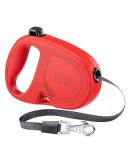 Ferplast Flippy One Dog Leash - Extendable Roller Leash for Small Dogs up to 15kg | 4m Red Belt with Single Button Lock - Buy Online on GoSupps.com