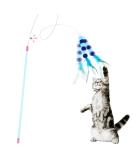 Cobee Interactive Cat Spring Toys with Bobble Ball & Bell - Soft Training Toys for Kittens - Blue - Buy Online on GoSupps.com