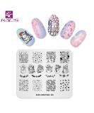 KADS 3D DIY Nail Art Stamp Plate Christmas Snowflakes, Snowmen & Flower Decorations - Set of 4 | C1 - Buy Online on GoSupps.com