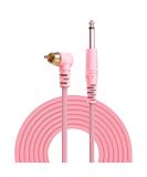 Wormhole Heavy Duty RCA Tattoo Cord - Soft TPE Wire for Rotary Tattoo Machine in Pink - Buy Online on GoSupps.com
