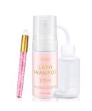 EMEDA Lash Shampoo for Lash Extensions 100ml Eyelash Extension Cleanser Oil Free Foam Soap Lash Bath for Eyelash Extensions Wash Oil Dustcare,Lash Cleaning Kit with Rinse Bottle Brush,Home Salon Use 100ml Lash Shampoo+Rins - Buy Online on GoSupps.com