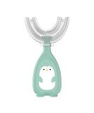 Children's U-Shaped Toothbrush - Soft Silicone Baby Toothbrush for Oral Care (Green L) - Manual Cleaning Tool - Buy Online on GoSupps.com