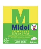 Midol Complete Caffeine Free Menstrual Pain Relief Caplets - 24 Count Pack - Buy Online on GoSupps.com