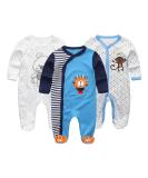 MAMIMAKA Baby Clothes Newborn Baby Grow Onesies Cotton Footed Pajamas for Boys and Girls 0-18 Months 0-3 Months Long Sleeve Color5 - Buy Online on GoSupps.com