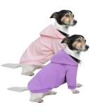 Hualisiji Hooded Dog Sweater - Cozy & Lightweight Chihuahua Hoodie - XL Pink & Purple - Stylish Puppy Clothing - Ships Internationally - Buy Online on GoSupps.com