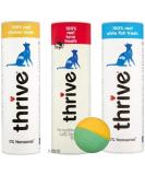 thrive 100% Real Cat Treats - Pack of 3 (Tuna and Chicken and White Fish) and free toy ball - Buy Online on GoSupps.com