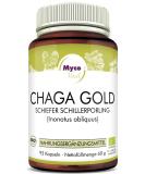 Buy Chaga Gold Mushroom Powder Capsules | 93 Vegan Superfood Capsules | 750mg High-Quality Chaga | Boost Your Health - Buy Online on GoSupps.com