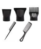Black Portable Hair Dryer Blower Nozzle Set - Multifunctional Styling Tool for Barber Salon & Home Use - Buy Online on GoSupps.com