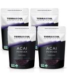 Terrasoul Superfoods Organic Acai Berry Powder 1 Lb - Freeze-Dried | Antioxidant-Rich Superfood with Omega Fats - Buy Online on GoSupps.com