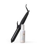 Kristin Ess Hair NANOBLACK Automatic Ceramic Curling Iron & Heat Protectant Spray - Dual Voltage Beach Waver | Perfect Curls & Styling - Buy Online on GoSupps.com