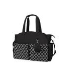 SONARIN Multi-Function Waterproof Baby Changing Tote Bag - Black | Large Capacity Diaper Bag with Pacifier Holder - Travel Satchel Messenger Bag - Buy Online on GoSupps.com
