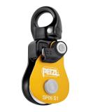 PETZL Spin S1 High Efficiency Pulley - Unisex Adult | Rotating Disc U Yellow for Seamless International Shipping - Buy Online on GoSupps.com