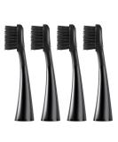 Seago SG-540 Toothbrush Replacement Heads - Pack of 4 (Black) | Best Price for International Shipping - Buy Online on GoSupps.com